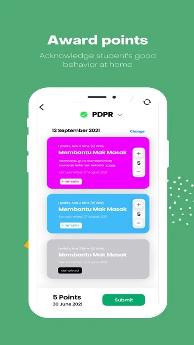 Parent QR Points Screenshots