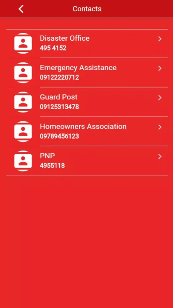 Скриншоты Security Response App