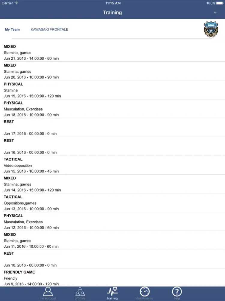 QSA RPE iPad  Screenshots