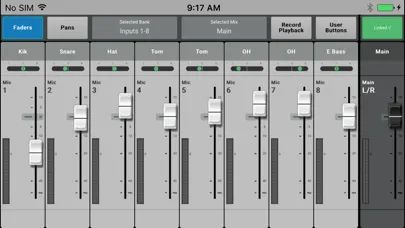 Capturas de pantalla de TouchMix-30 Control