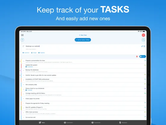 START BSS iPad  Screenshots