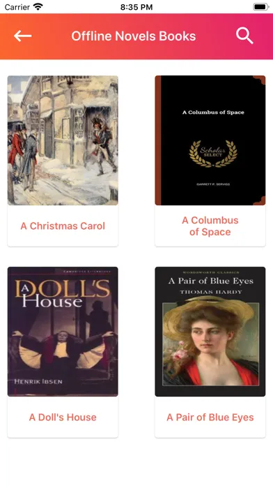 English Novel Books - Offline Ekran Görüntüleri