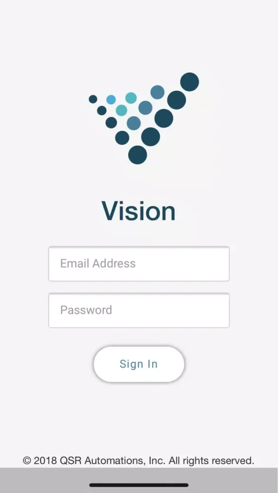 Ảnh chụp màn hình của Vision by QSR