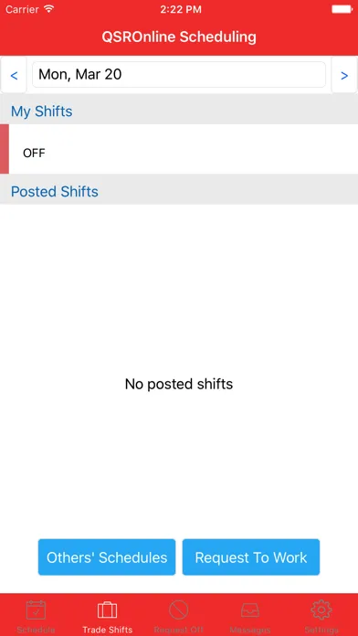Capturas de pantalla de QSROnline Scheduling