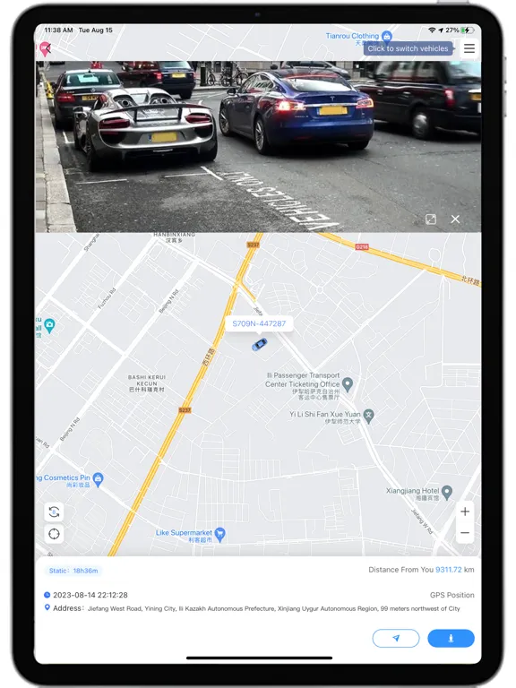 Ảnh chụp màn hình của Q-GPS iPad 
