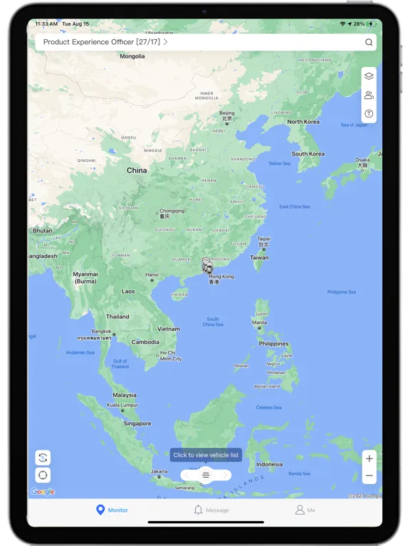 Ảnh chụp màn hình của Q-GPS iPad 