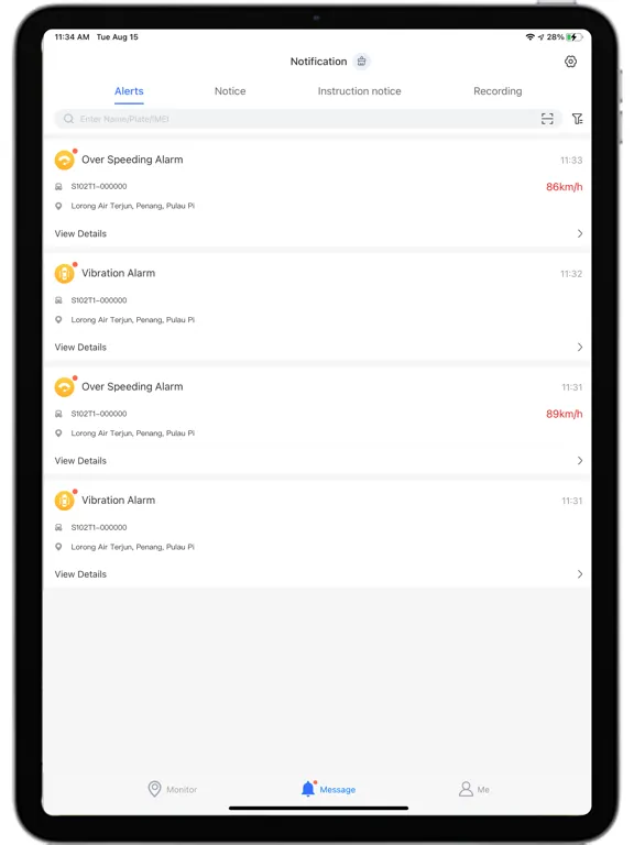 Ảnh chụp màn hình của Q-GPS iPad 