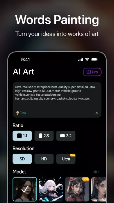 Capturas de pantalla de WePhoto - AI Art Generator