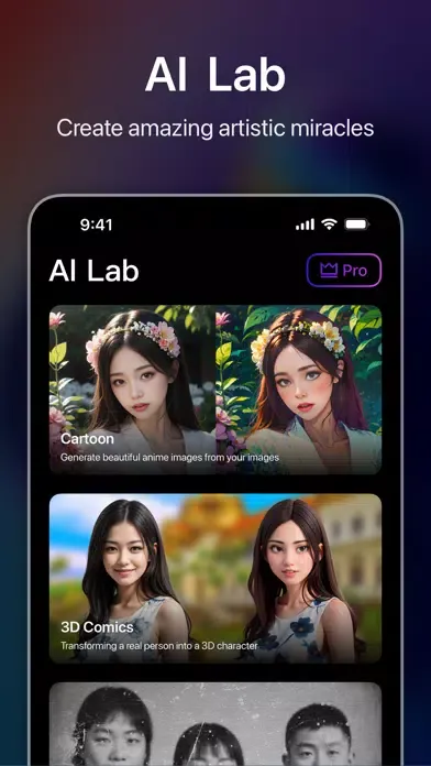 Capturas de pantalla de WePhoto - AI Art Generator