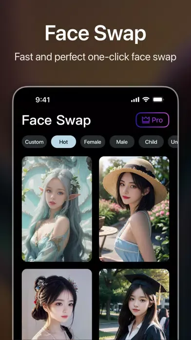 Capturas de pantalla de WePhoto - AI Art Generator