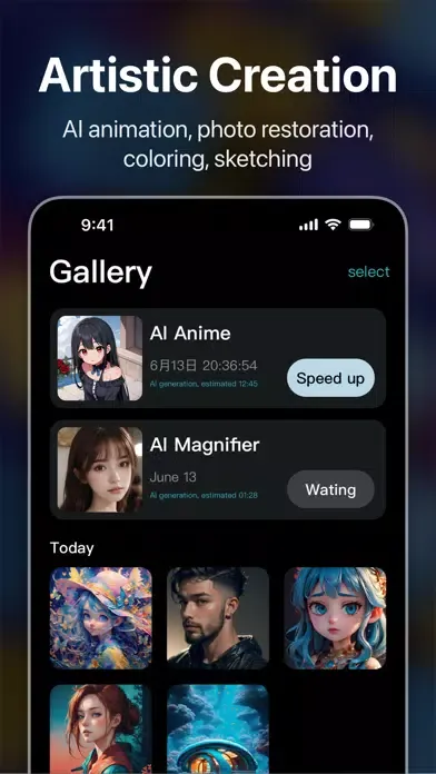 Capturas de pantalla de WePhoto - AI Art Generator