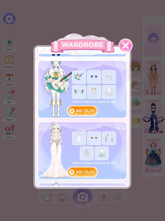 Captures d'écran de Princess Doll - Dress Up Game iPad 