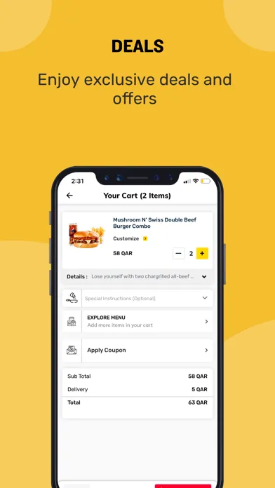 Hardee's Qatar スクリーンショット
