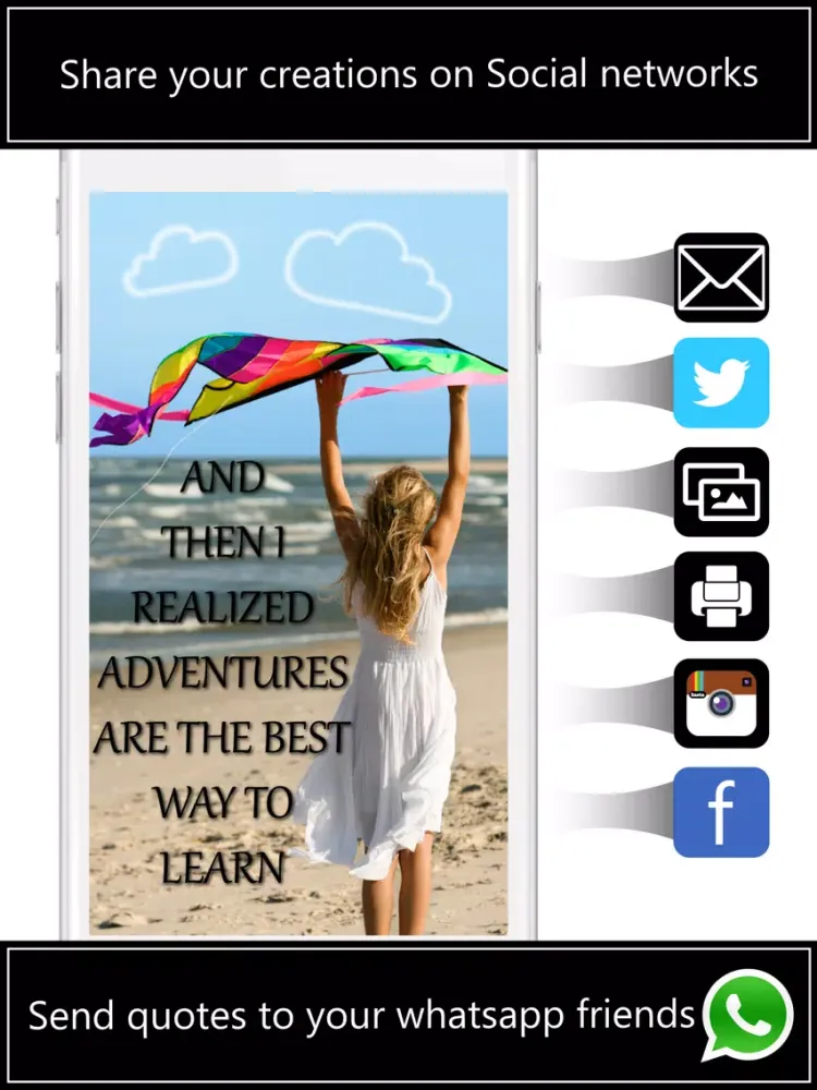 Capturas de tela do Cam Quotes Free : Life based quotes by famous authors for daily motivation & inspiration iPad 