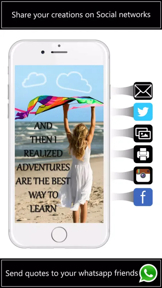 Capturas de tela do Cam Quotes Free : Life based quotes by famous authors for daily motivation & inspiration