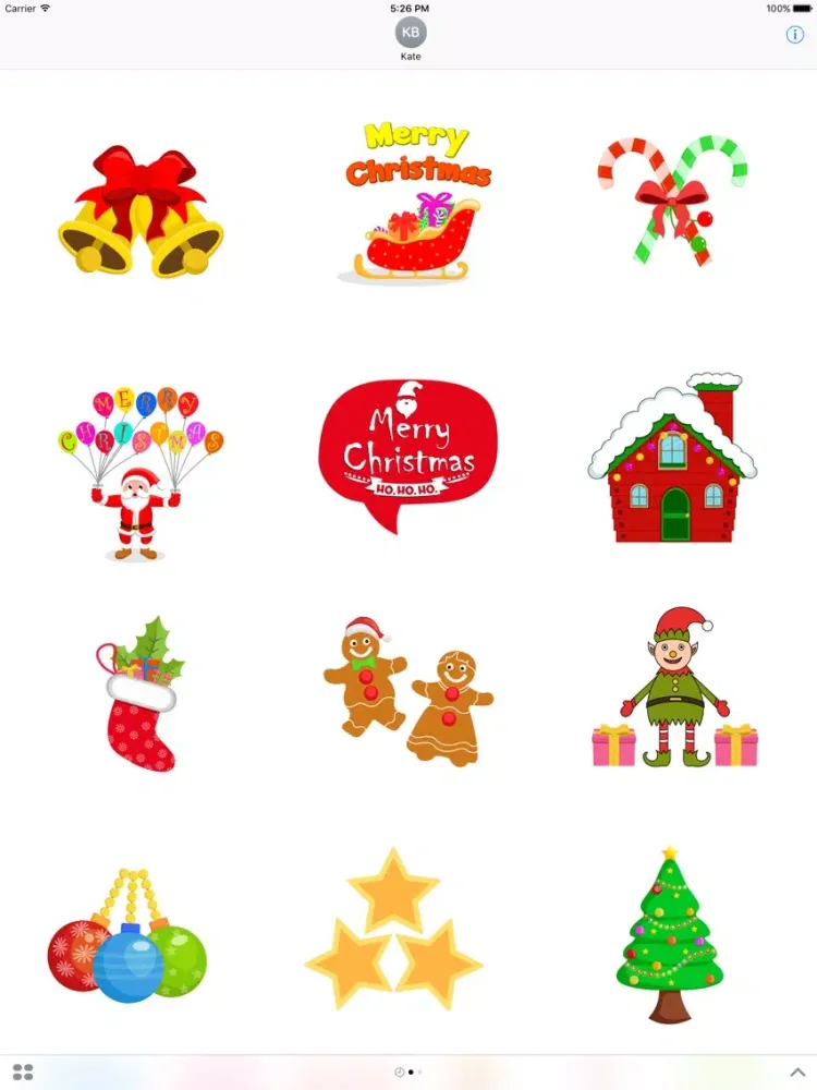 Capturas de pantalla de Christmas Celebration Stickers Pack iPad 