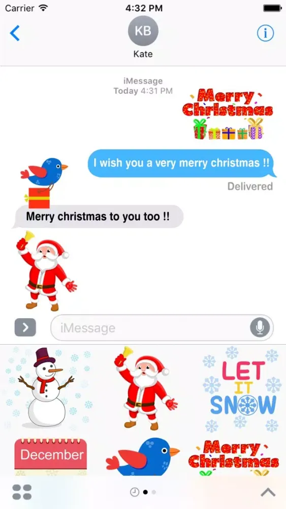 Capturas de pantalla de Christmas Celebration Stickers Pack