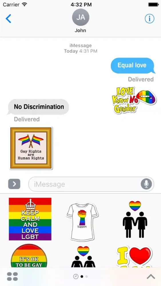 Be Yourself - LGBT Pride Emoji Stickers Screenshots