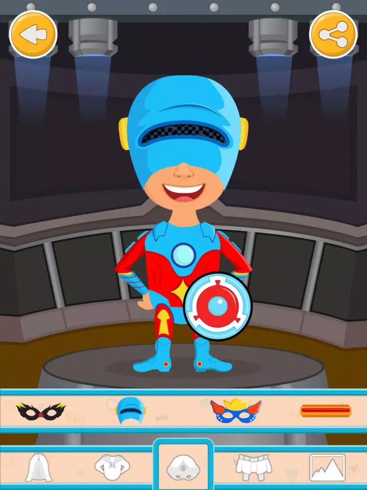 Capturas de pantalla de Super Hero Dress up Game Free iPad 