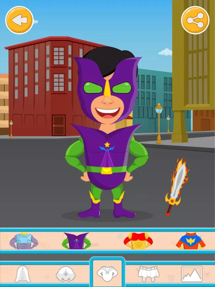 Capturas de pantalla de Super Hero Dress up Game Free iPad 