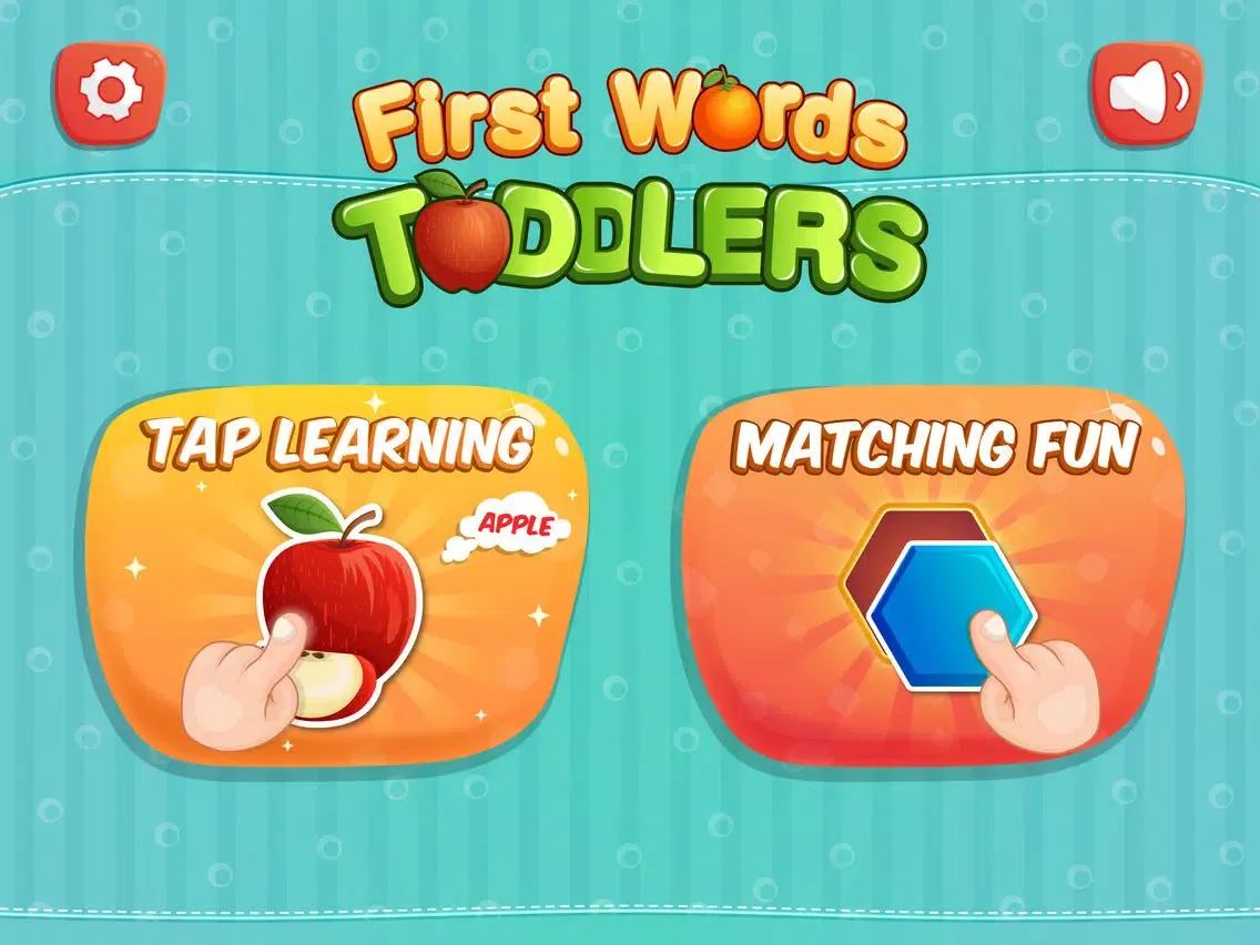 First Words Toddler Tap Learning Free : Learn & Match game for Kids iPad  スクリーンショット