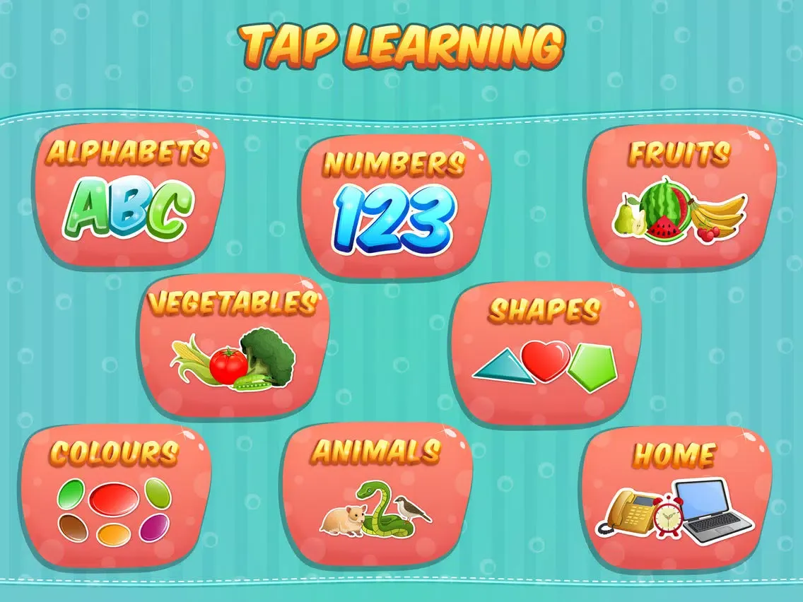 First Words Toddler Tap Learning Free : Learn & Match game for Kids iPad  スクリーンショット