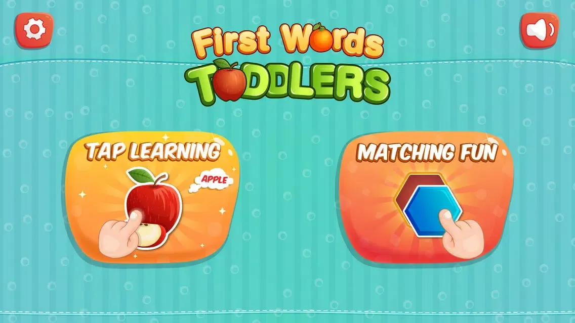 First Words Toddler Tap Learning Free : Learn & Match game for Kids スクリーンショット