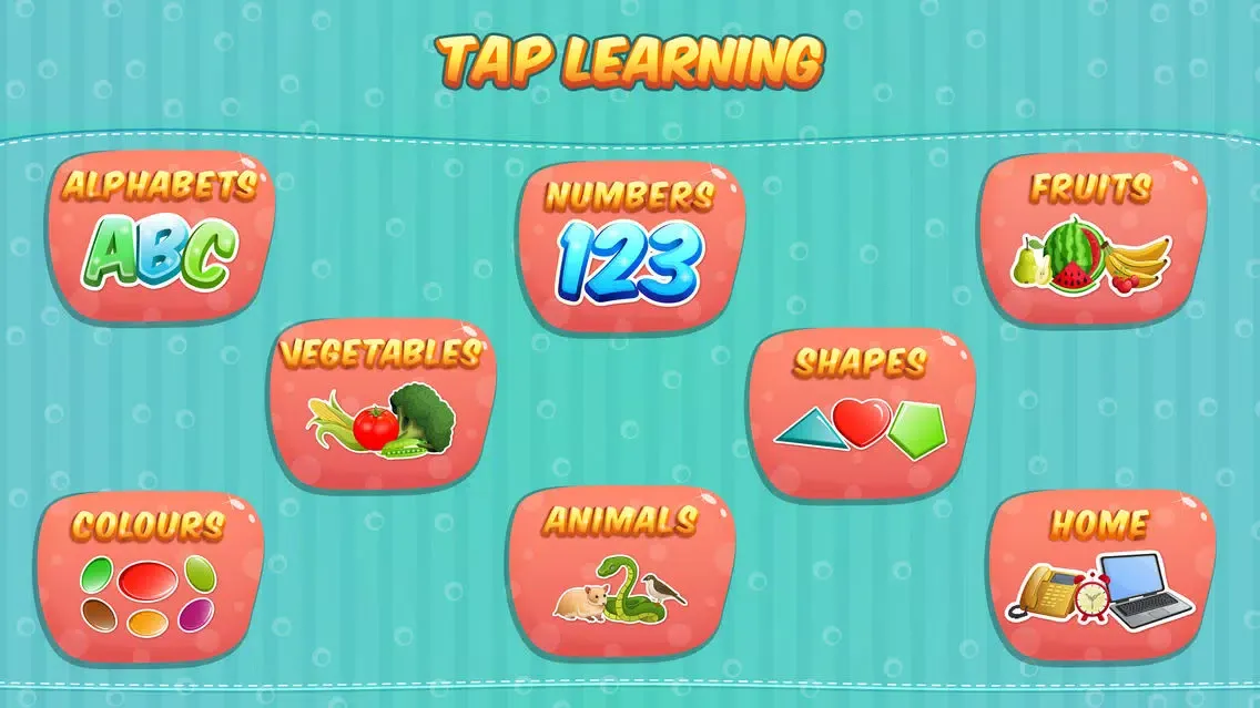 First Words Toddler Tap Learning Free : Learn & Match game for Kids スクリーンショット