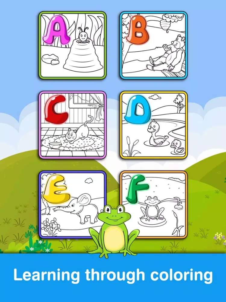 Capturas de tela do Anitrek Coloring - Alphabets & Numbers Colorbook iPad 