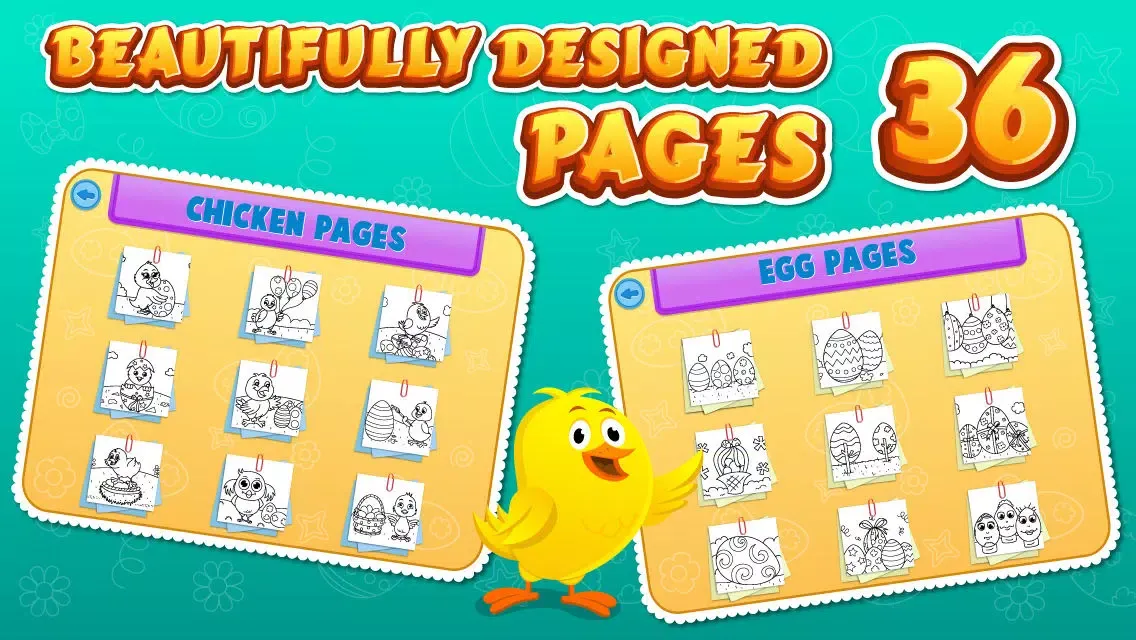 Скриншоты Easter Coloring Free : Paint the Eggs, rabbits and chickens