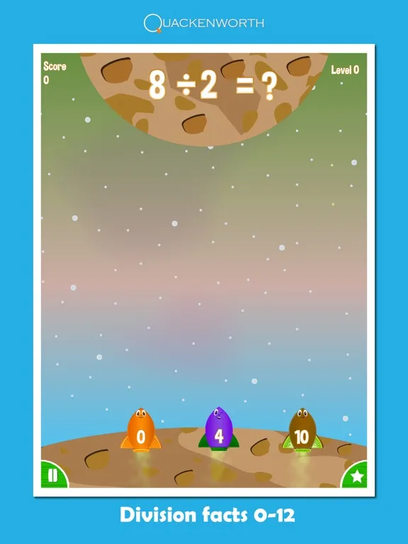 Captures d'écran de Fruit Rockets Multiplication iPad 
