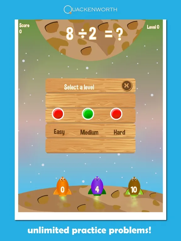 Captures d'écran de Fruit Rockets Multiplication iPad 