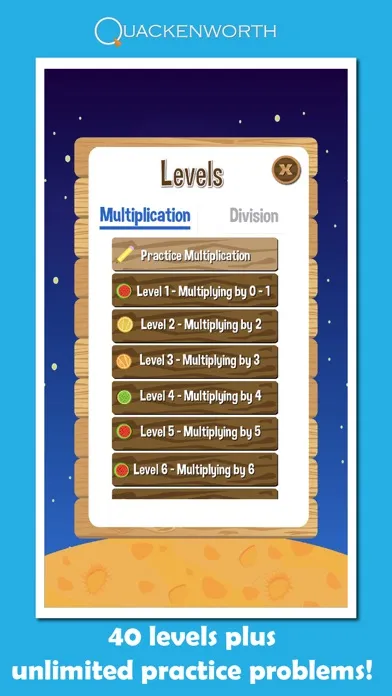 Captures d'écran de Fruit Rockets Multiplication