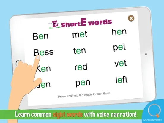 Learn to Read: Vowel Stories iPad  स्क्रीनशॉट