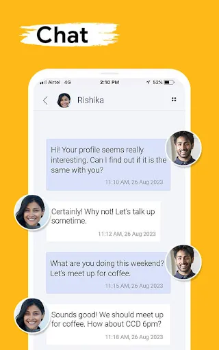 ภาพหน้าจอของ QuackQuack Dating App in India