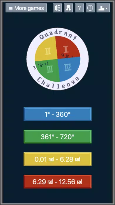 Captures d'écran de Quadrant Challenge