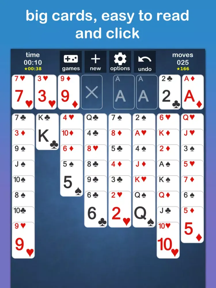 Ảnh chụp màn hình của Freecell Solitaire - iFreeCell iPad 