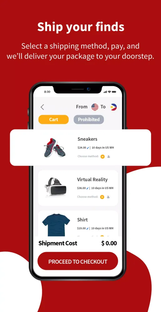 ShippingCart Screenshots