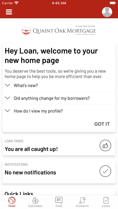 Screenshot di Quaint Oak Mortgage