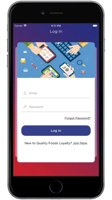 Tangkapan skrin Quality Foods Loyalty