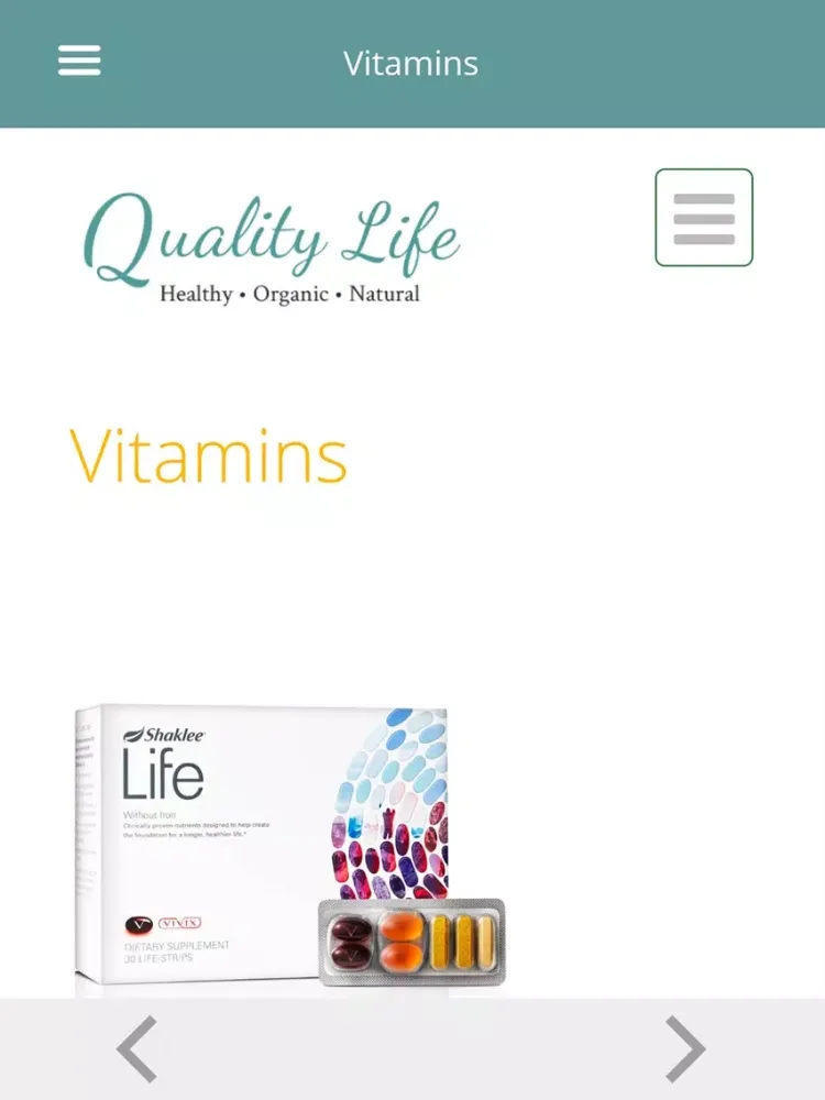 Capturas de tela do Quality Life iPad 
