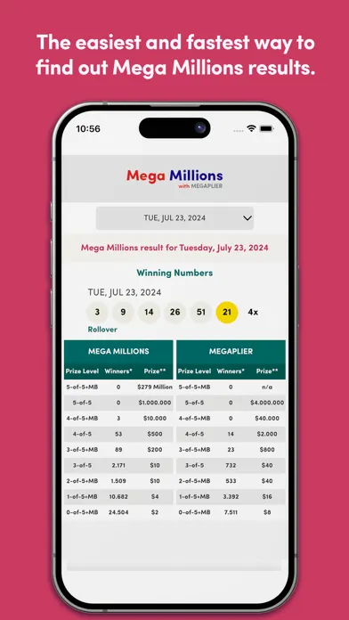 Скриншоты FL Lottery Results Hub