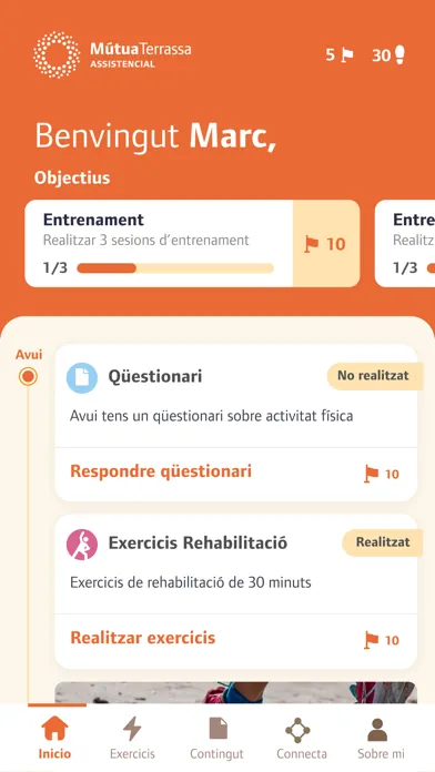 Capturas de tela do CampusPacient