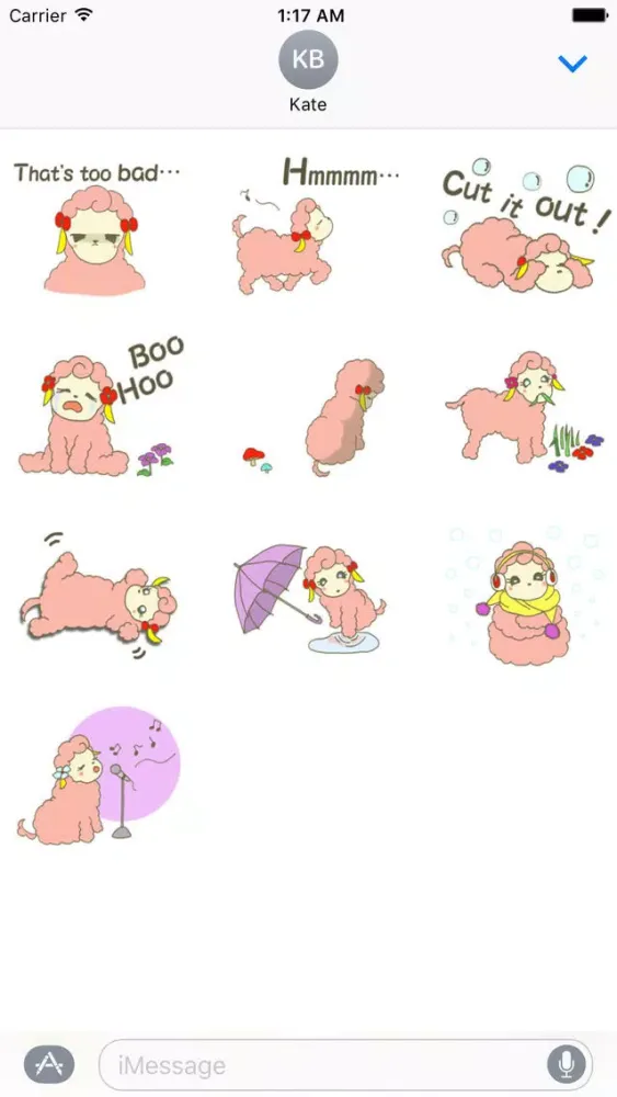Adorable Baby Sheep Sticker Screenshots