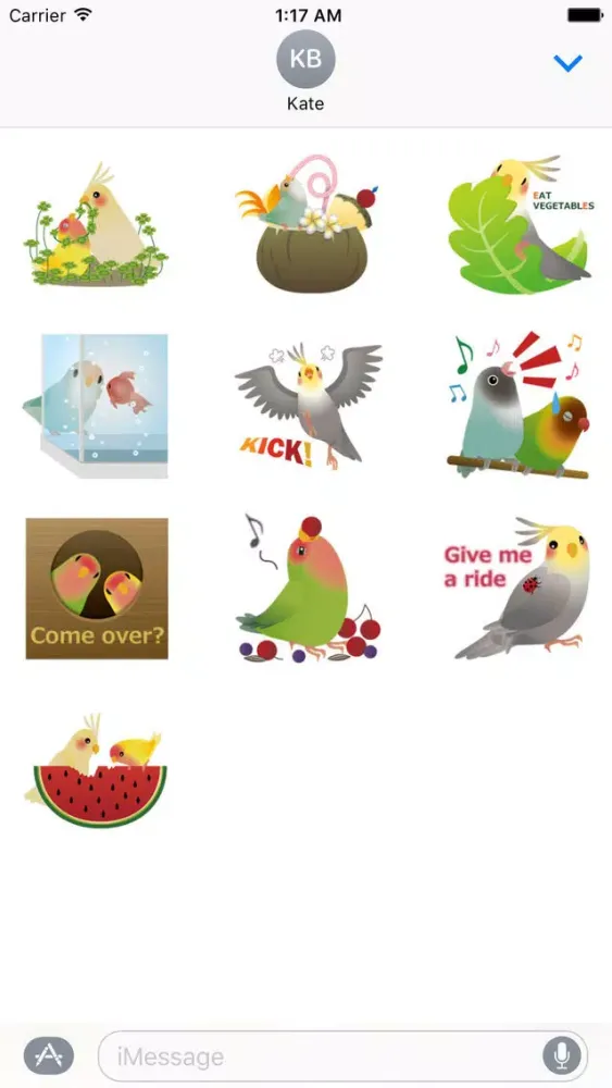 Adorable Birds Emoij Sticker Screenshots