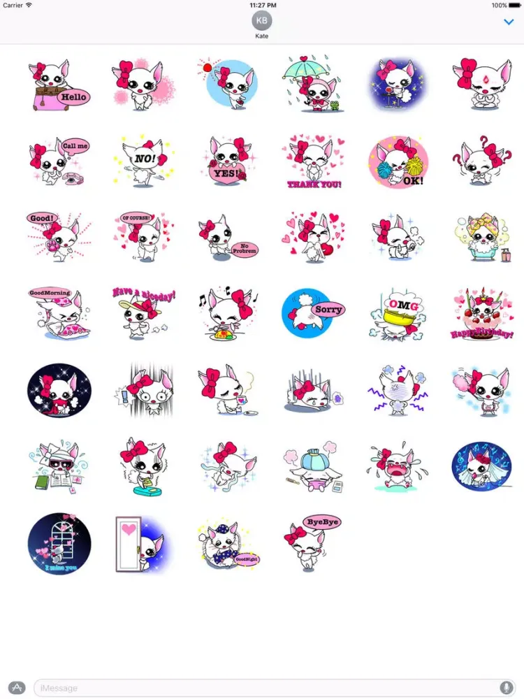 Adorable Chihuahua Dog Sticker iPad 应用截图