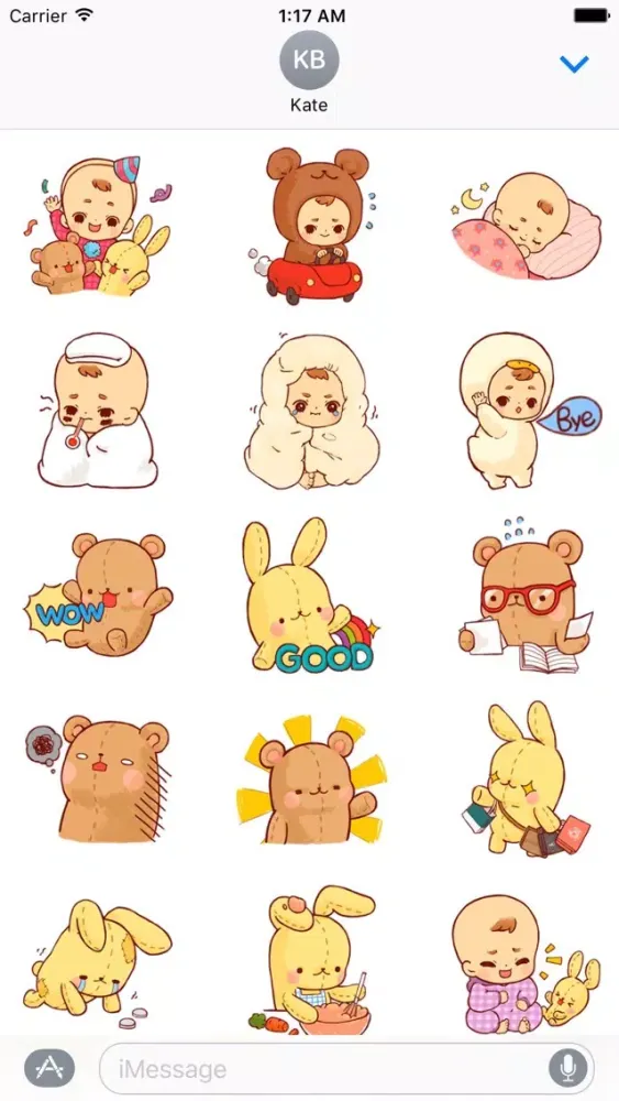 Capturas de pantalla de Adorable Little Boy Sticker