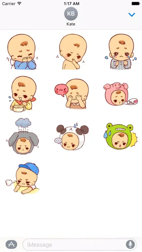 Capturas de pantalla de Adorable Little Boy Sticker