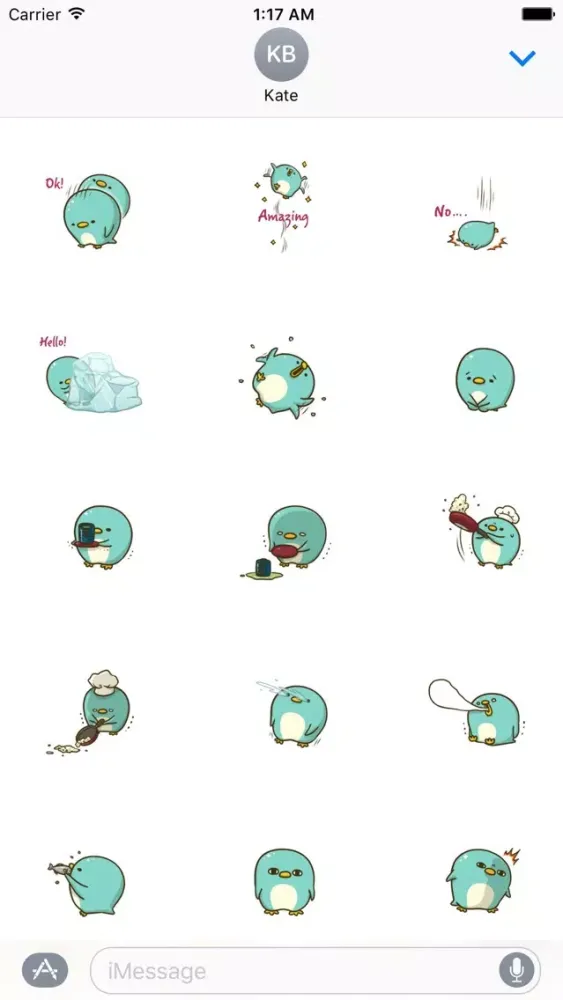 Capturas de pantalla de Adorable Penguin Sticker