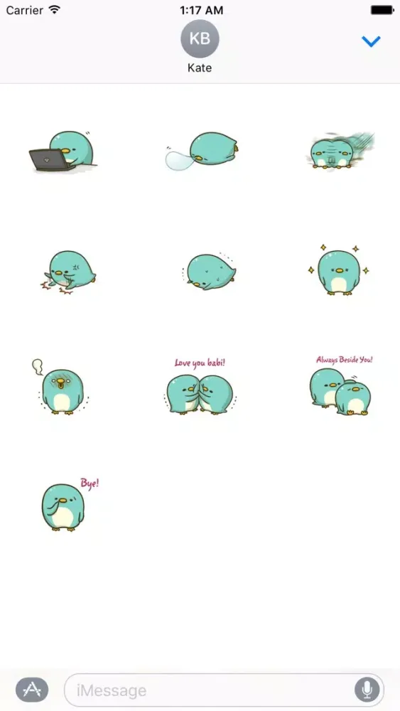 Capturas de pantalla de Adorable Penguin Sticker
